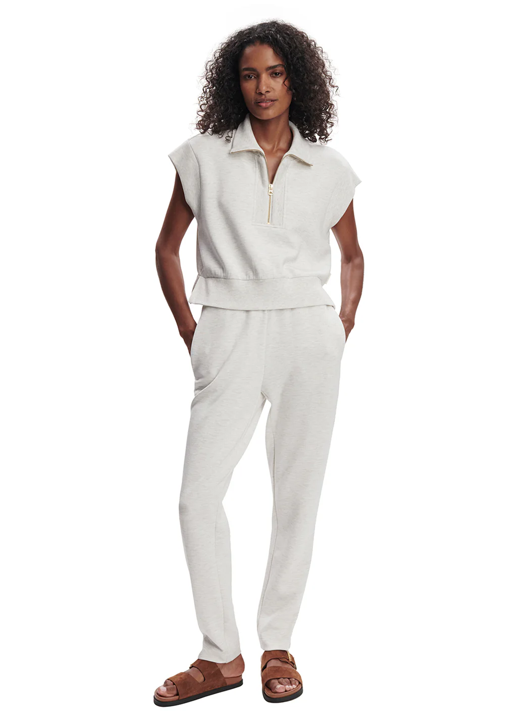 Varley Kelly Half Zip Sweater Top