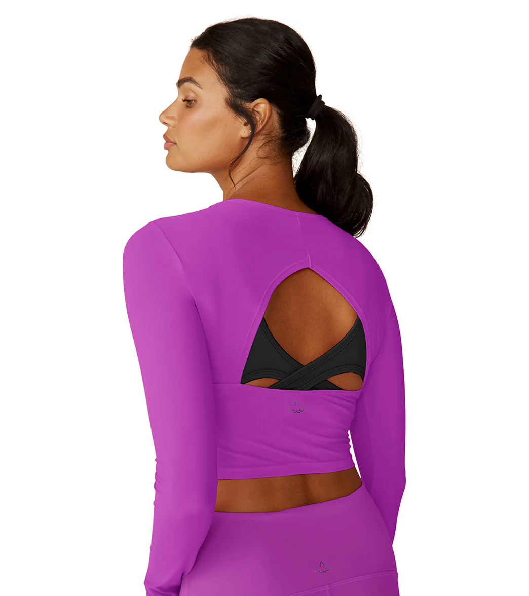 Beyond Yoga Performance Knit Resilient Cropped Pullover