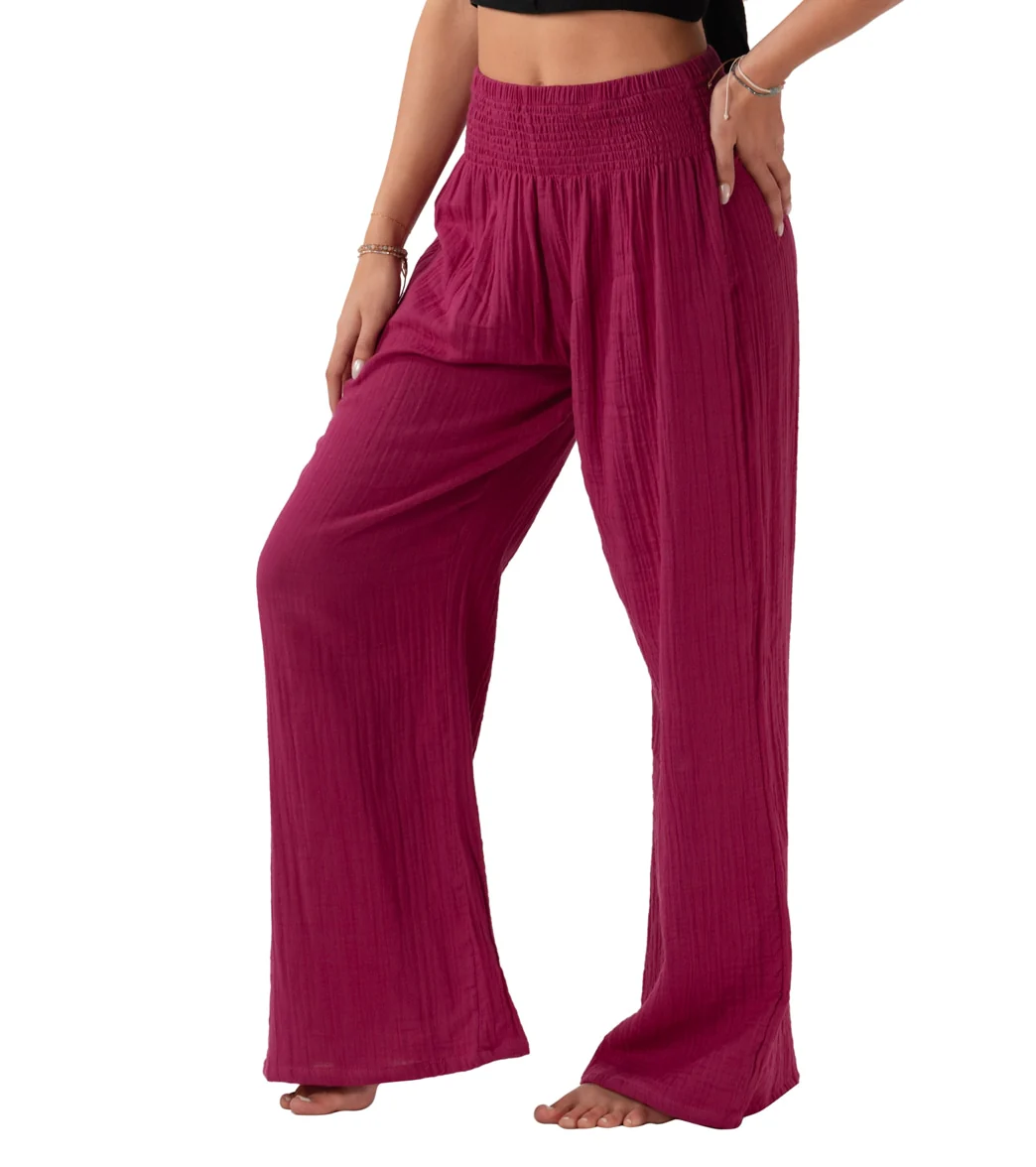 Lotus and Luna Wide Leg Cotton Pants