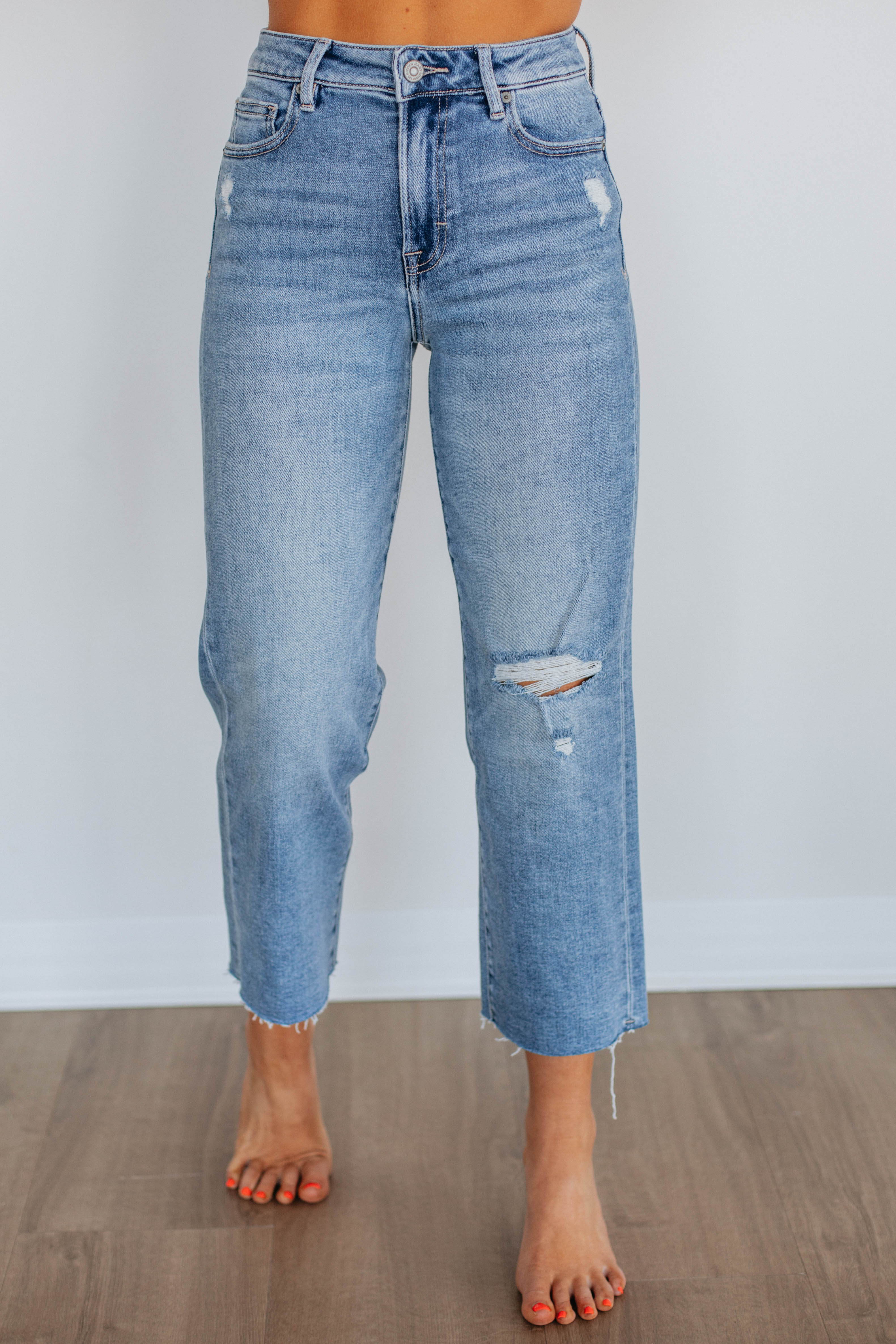 Ella Hidden Jeans - Medium Wash