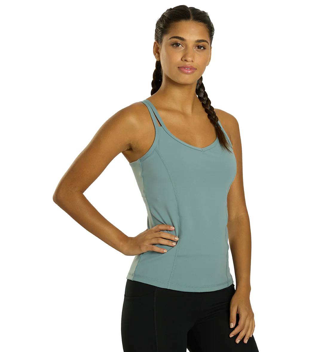 Everyday Yoga Radiant Solid Strappy Back Support Tank