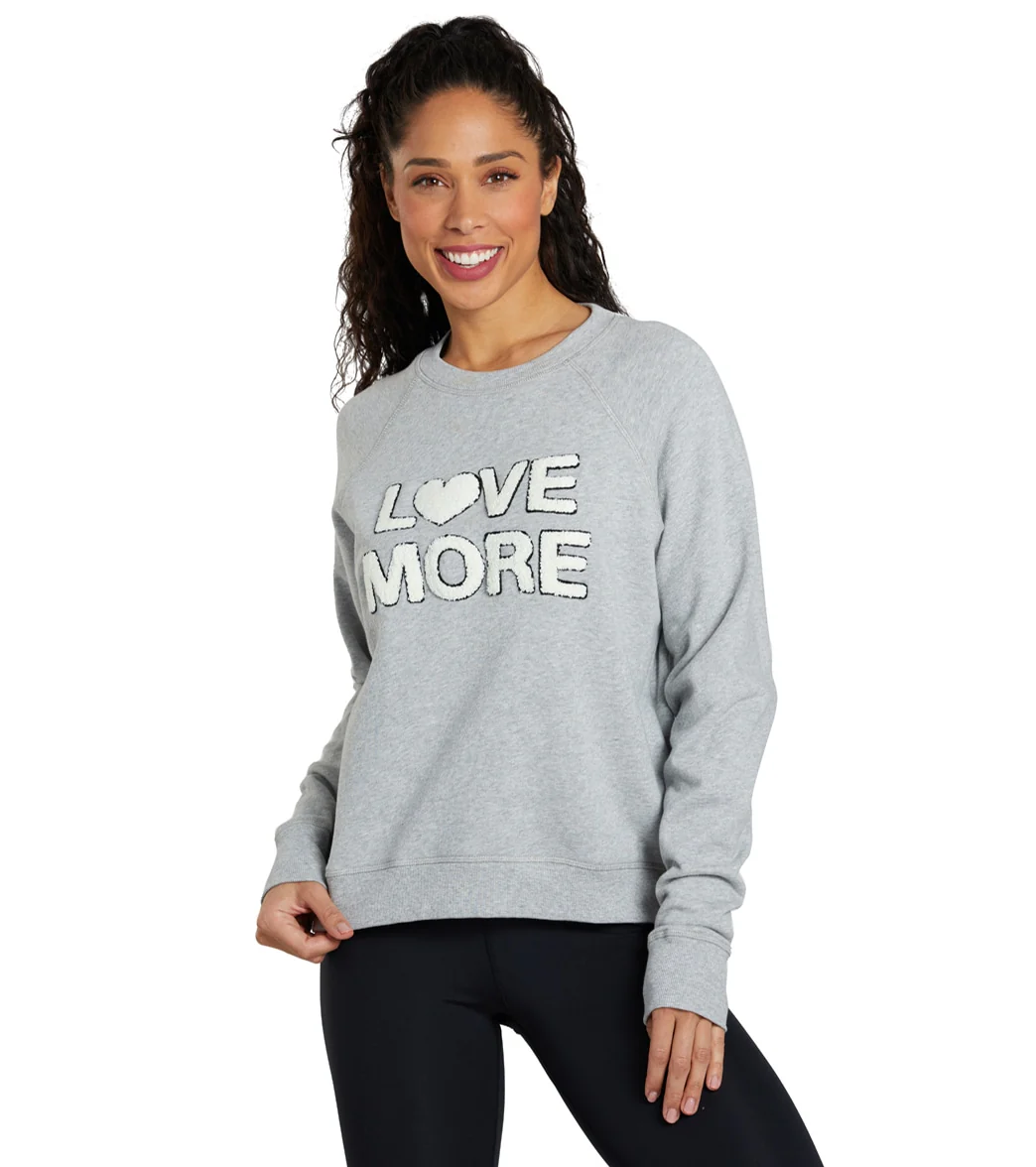 Spiritual Gangster Love More Bridget Raglan Pullover