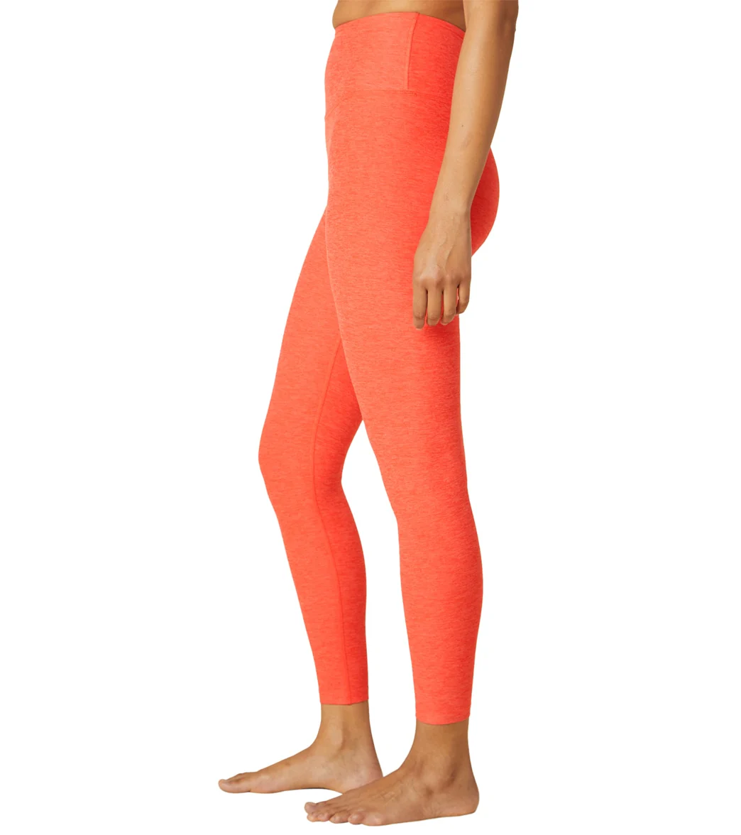 Beyond Yoga Spacedye High Waisted Caught In The Midi 7/8 Yoga Leggings Fresh Coral Heather