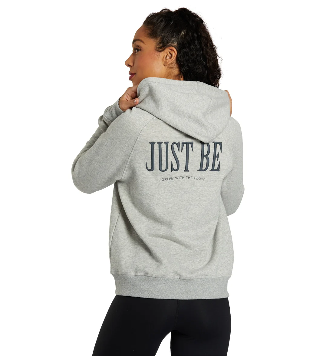 Spiritual Gangster Just Be Raglan Zip Hoodie