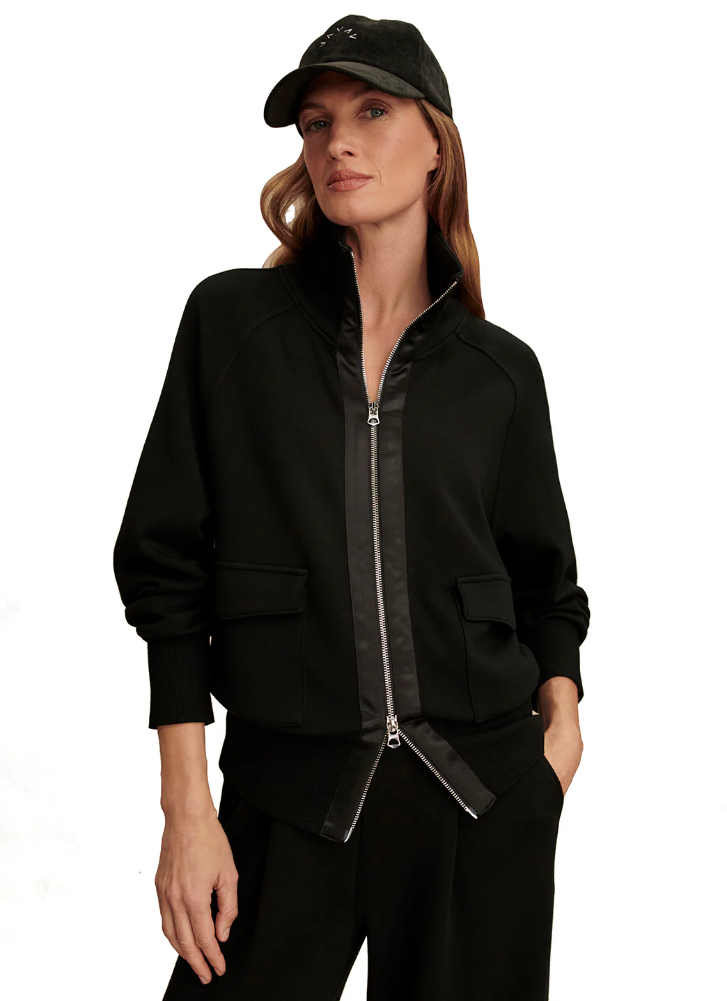 Varley Roxbury Zip Through Sweater