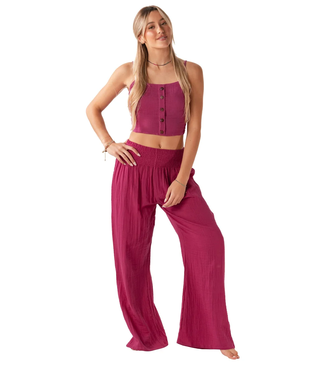 Lotus and Luna Wide Leg Cotton Pants