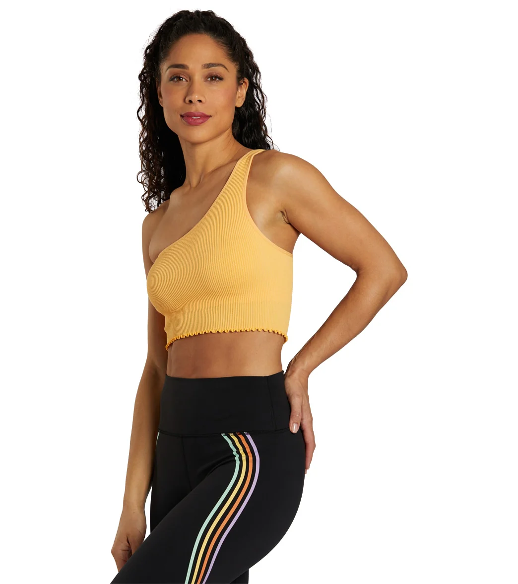 Spiritual Gangster Luna One Shoulder Seamless Tank