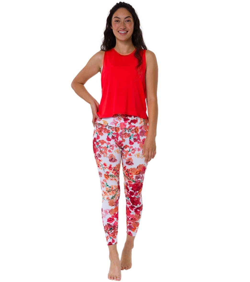 Onzie High Waisted Basic 7/8 Yoga Leggings Primavera