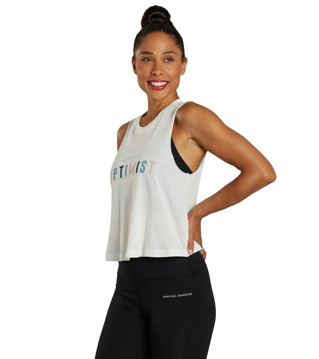 Spiritual Gangster Eternal Optimist Crop Tank