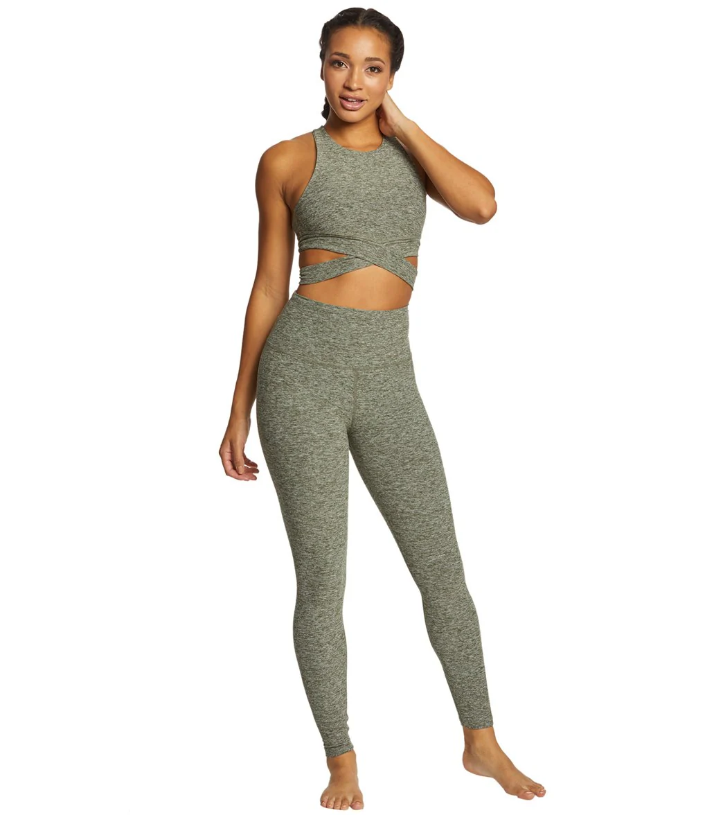 Beyond Yoga Spacedye High Waisted Caught In The Midi 7/8 Yoga Leggings Jungle Palm Rainwash