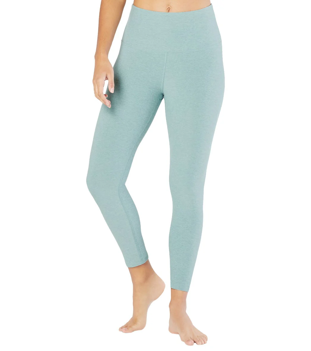 Beyond Yoga Spacedye High Waisted Caught In The Midi 7/8 Yoga Leggings Sage Brush-Agave Green