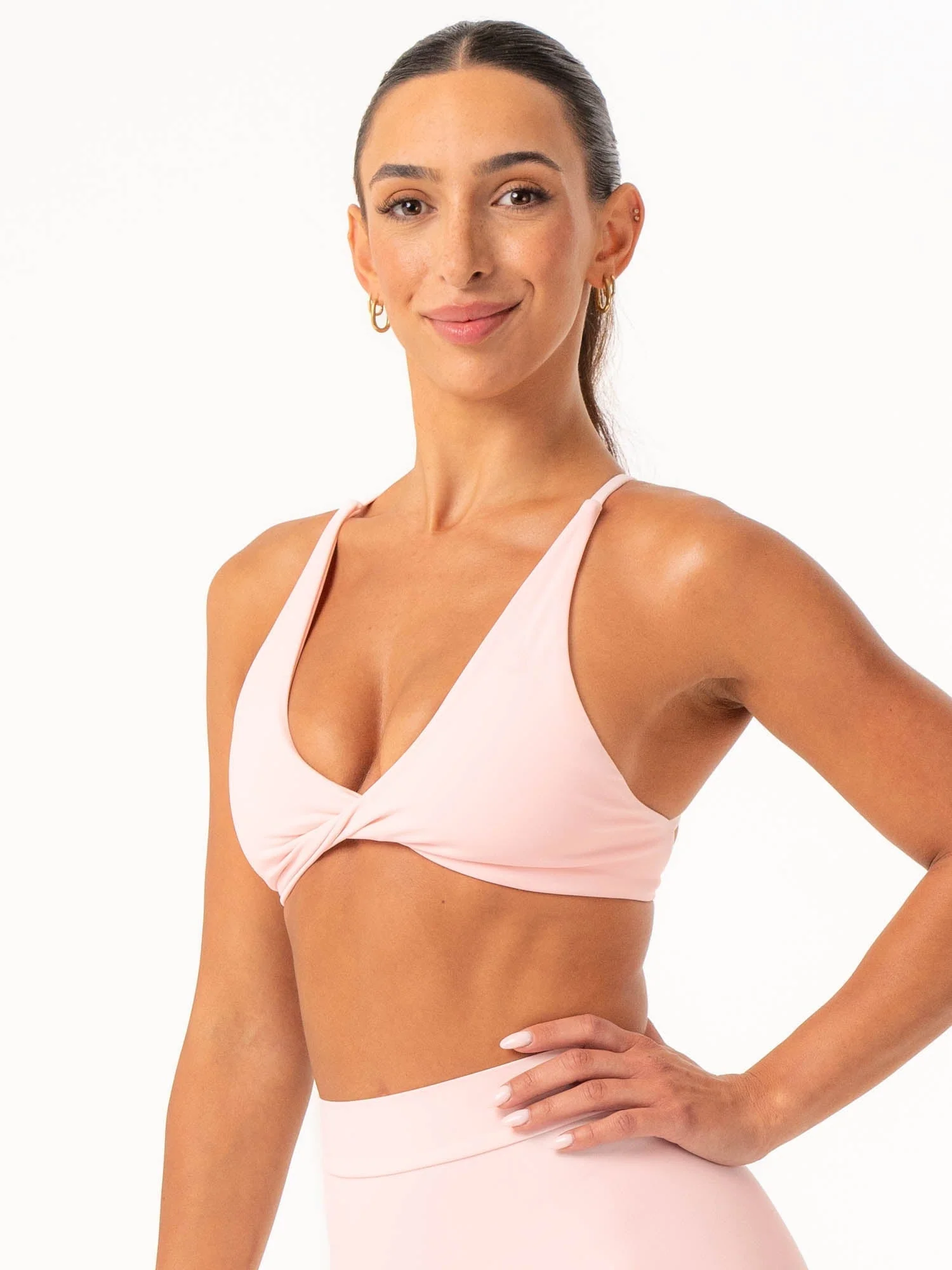 NKD Twist Sports Bra - Pink Musk