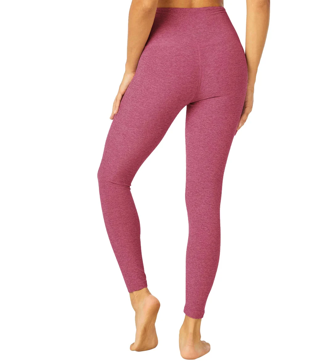 Beyond Yoga Spacedye High Waisted Caught In The Midi 7/8 Yoga Leggings Desert Berry-Blush Blooms