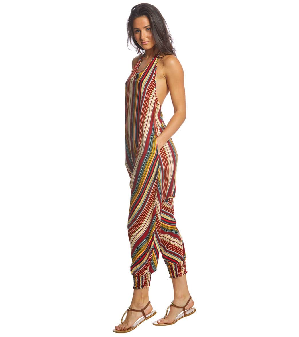 Buddha Pants Stripes Harem Jumpsuit