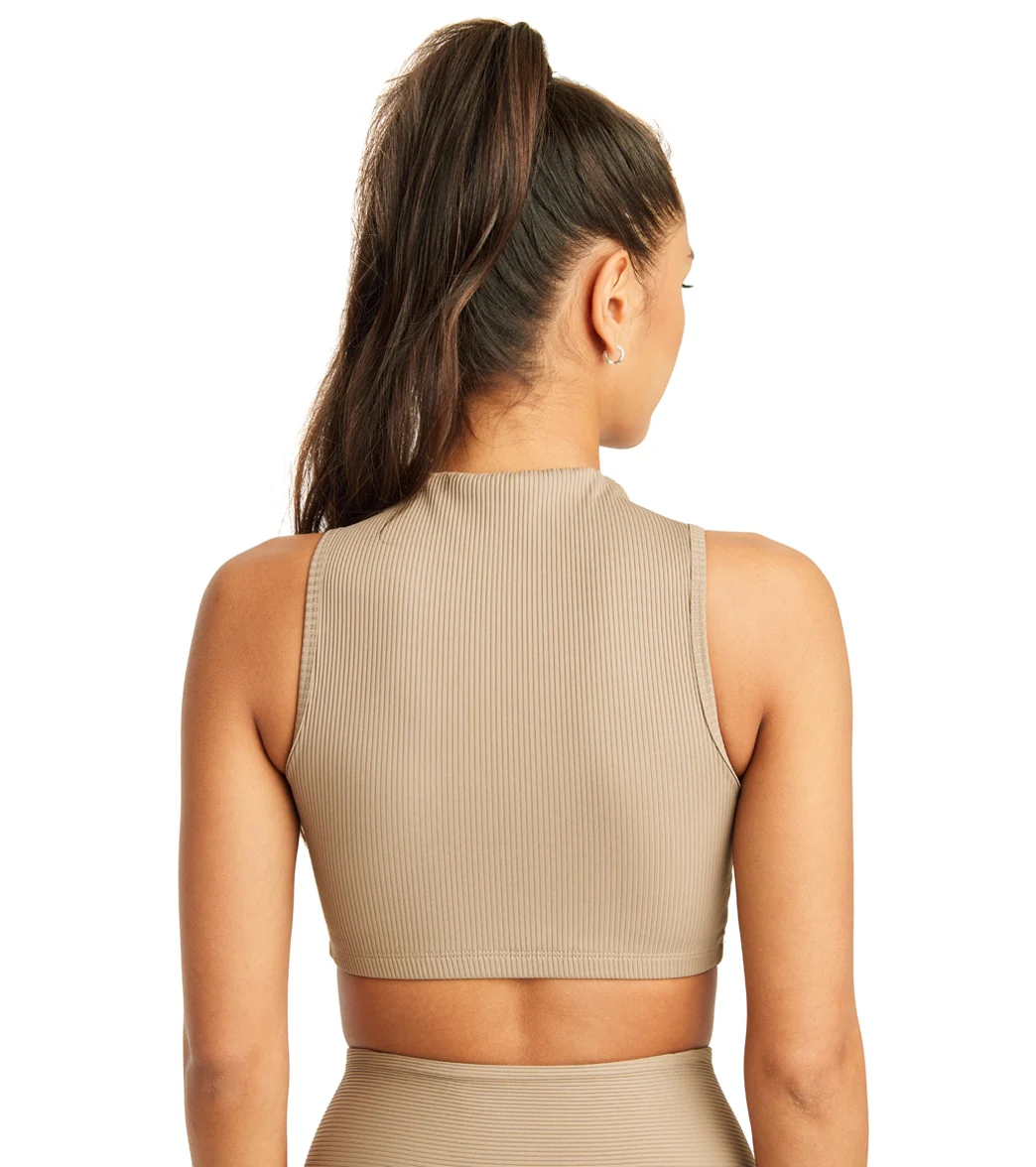 Year of Ours Ribbed Mock Neck Bra