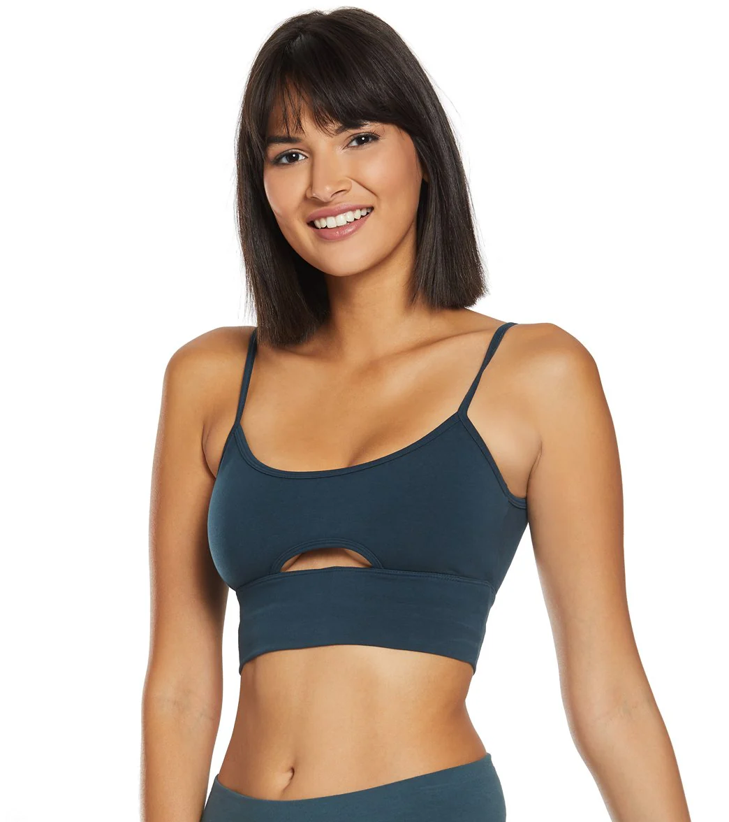 Hard Tail Low Back Cut Out Midi Sports Bra
