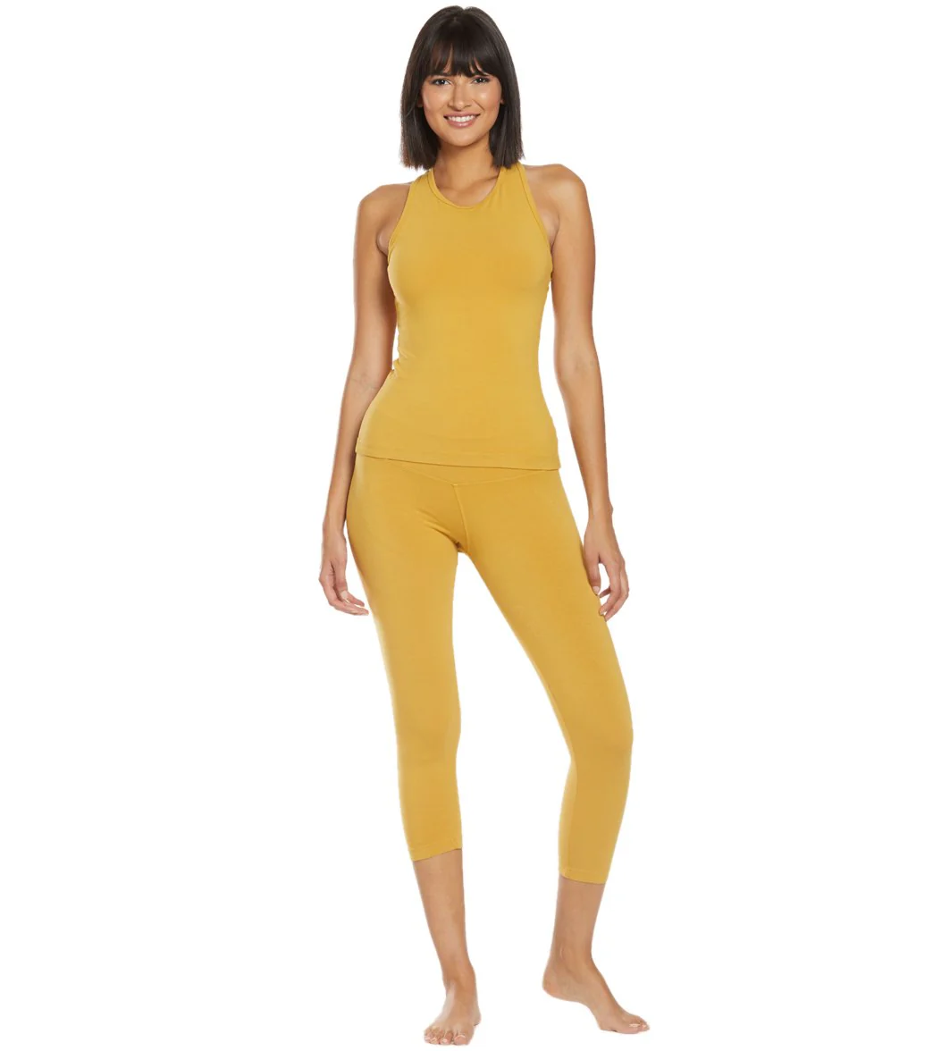 Hard Tail High Rise Cotton Yoga Capris