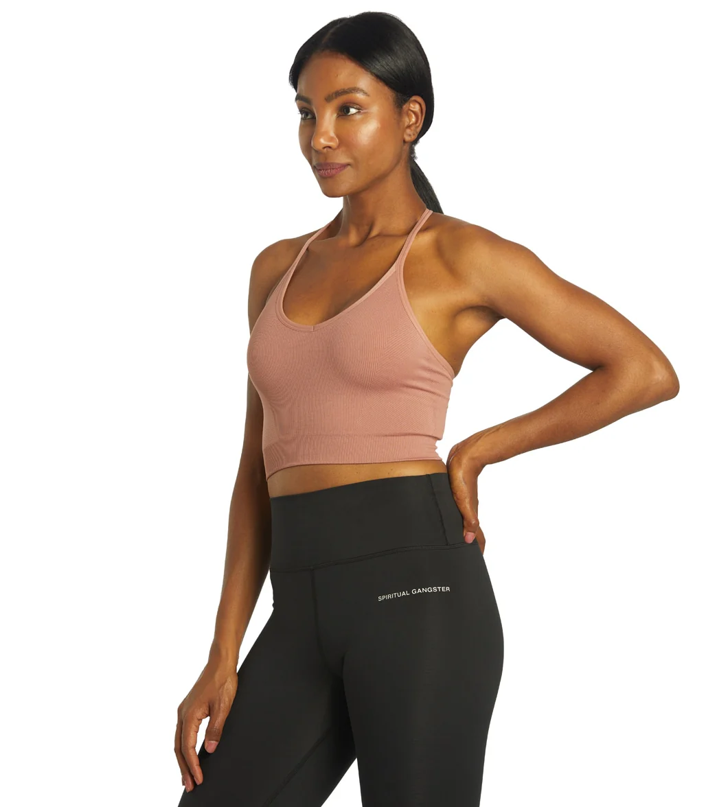Spiritual Gangster Icon T-Back Sports Bra
