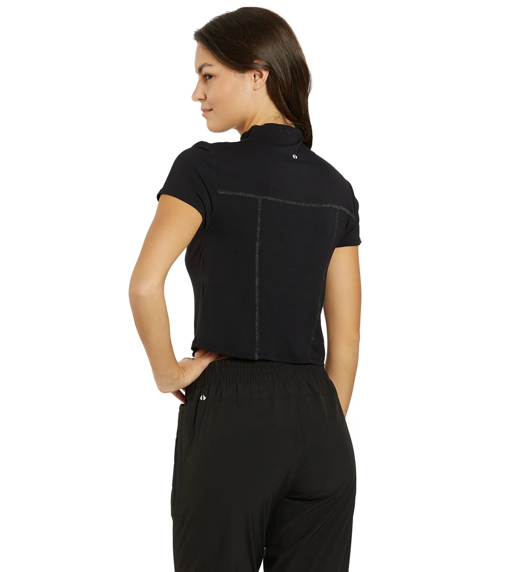 Thrive Societe Mock Neck Tee
