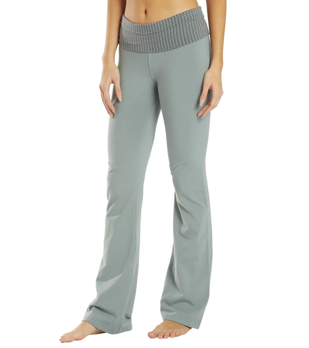 Hard Tail Contour Rolldown Bootleg Flare Pant