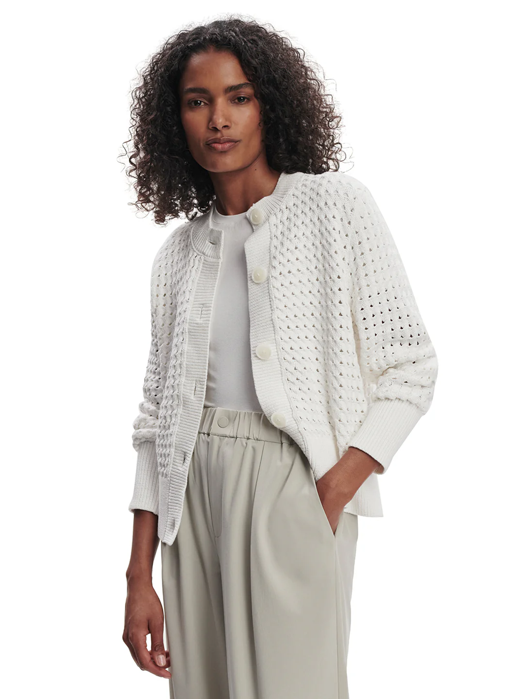 Varley Bettina Textured Knit Jacket
