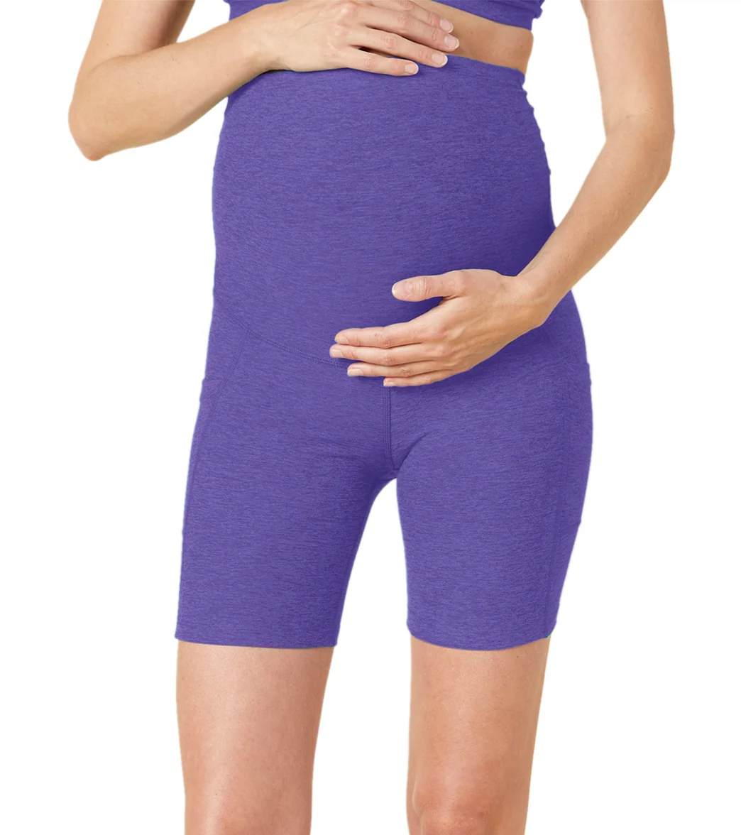 Beyond Yoga Spacedye Pockets Forever Maternity Biker Shorts