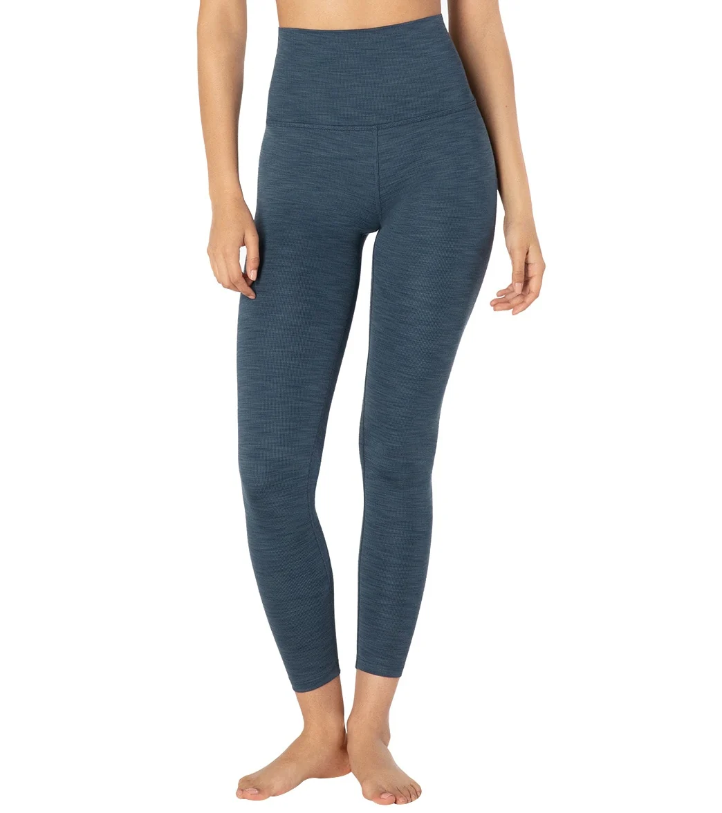 Beyond Yoga Heather Rib High Waisted 7/8 Yoga Leggings