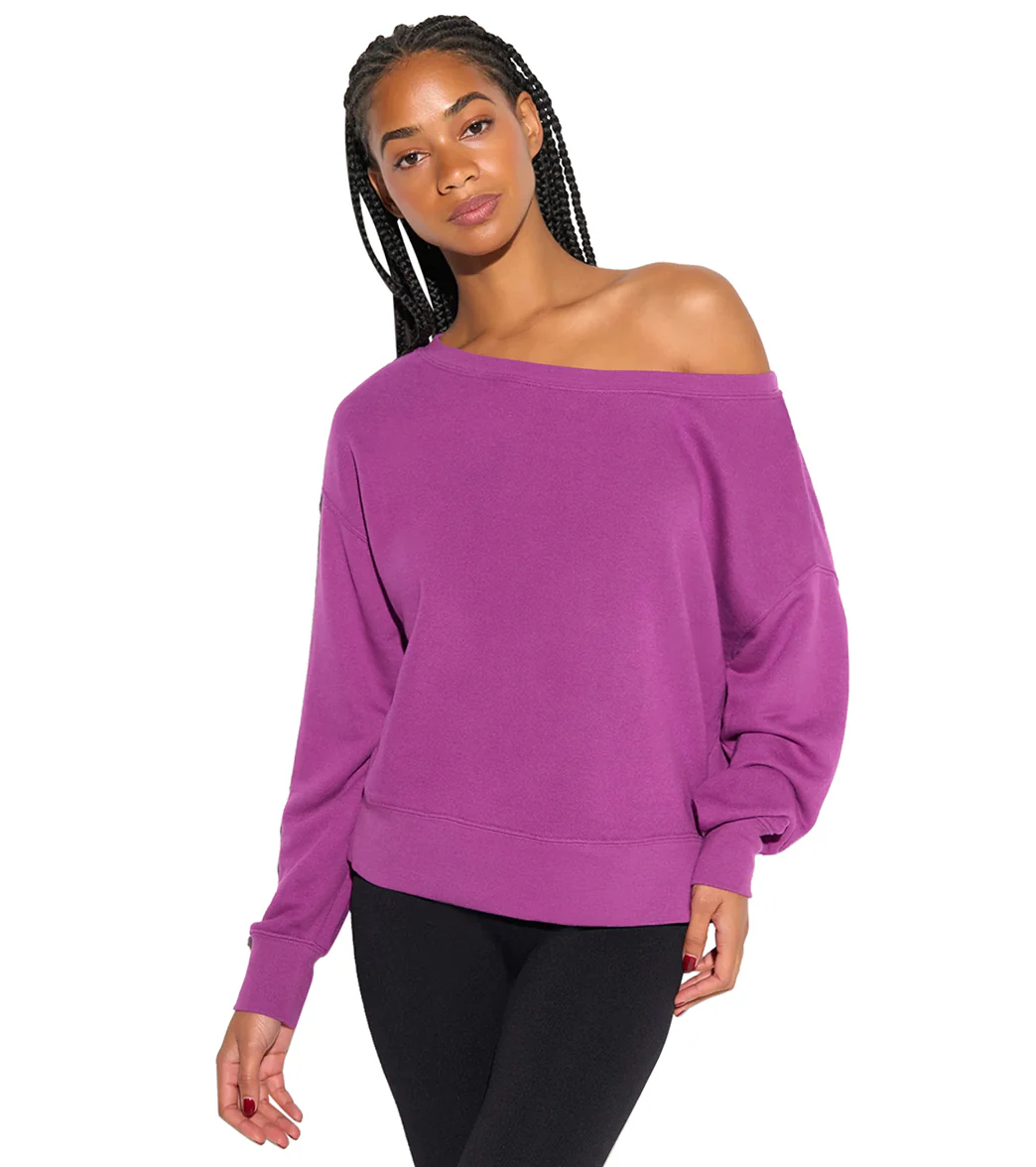 Spiritual Gangster La Vida Off Shoulder Long Sleeve