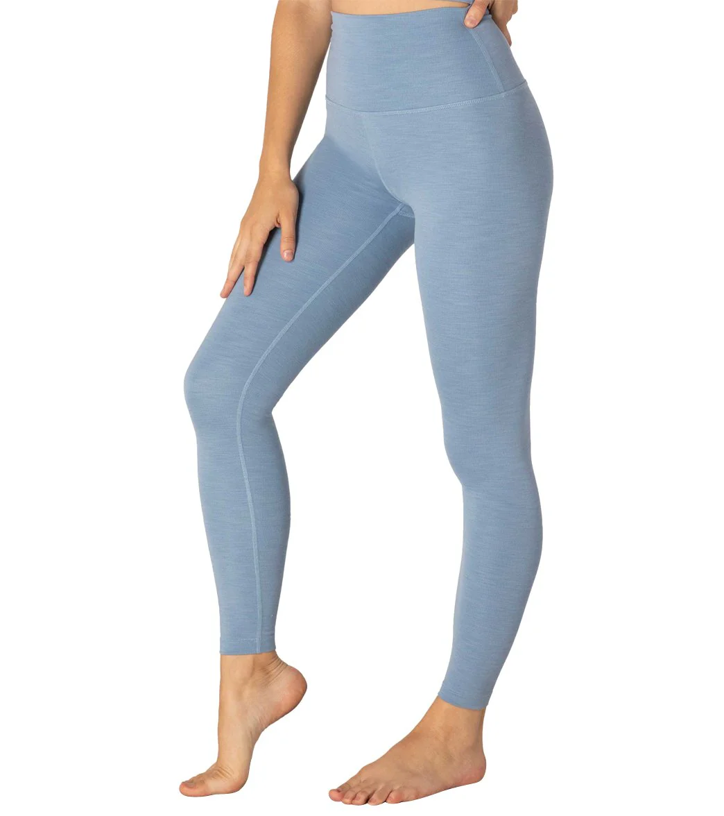 Beyond Yoga Heather Rib High Waisted 7/8 Yoga Leggings