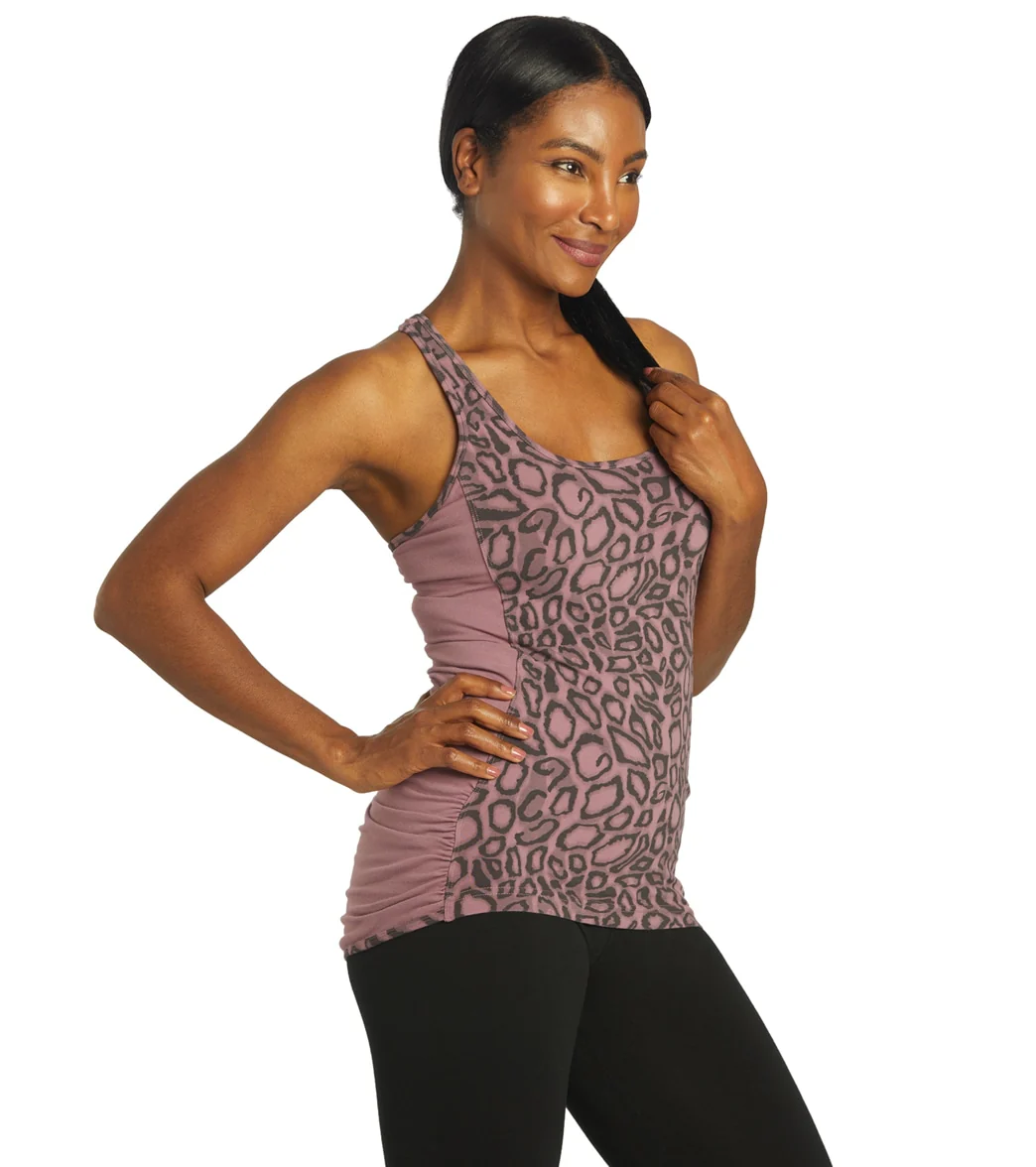 Hard Tail Hip Shirred Butterfly Tank