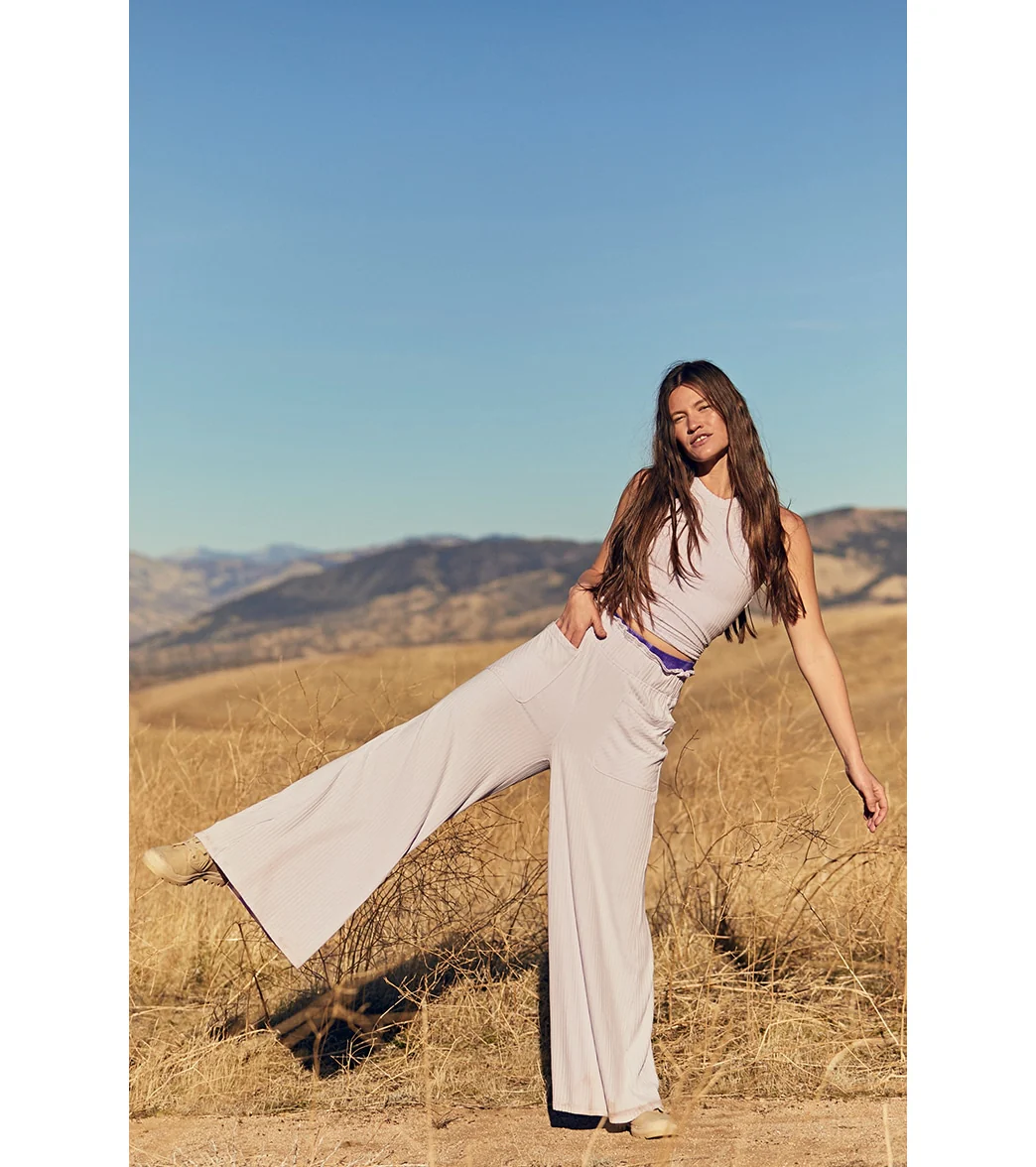 Free People Blissed Out Wide Leg Pants