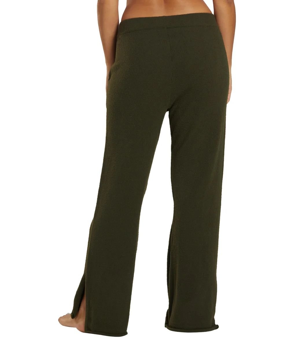 Spiritual Gangster Slim Wide Leg Chenille Pant