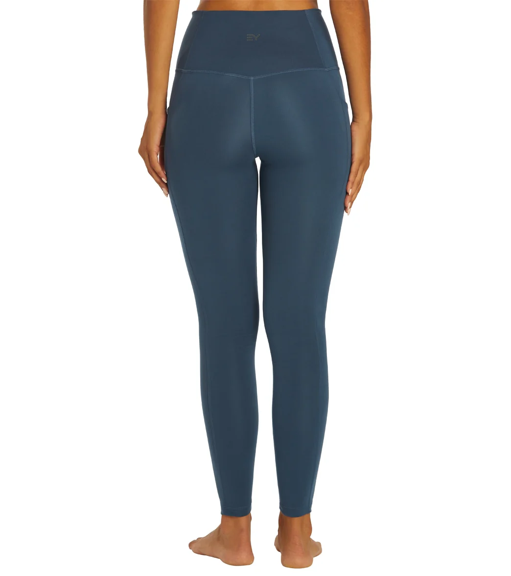 Everyday Yoga Uphold Solid High Waisted 7/8 Leggings With Pockets 25