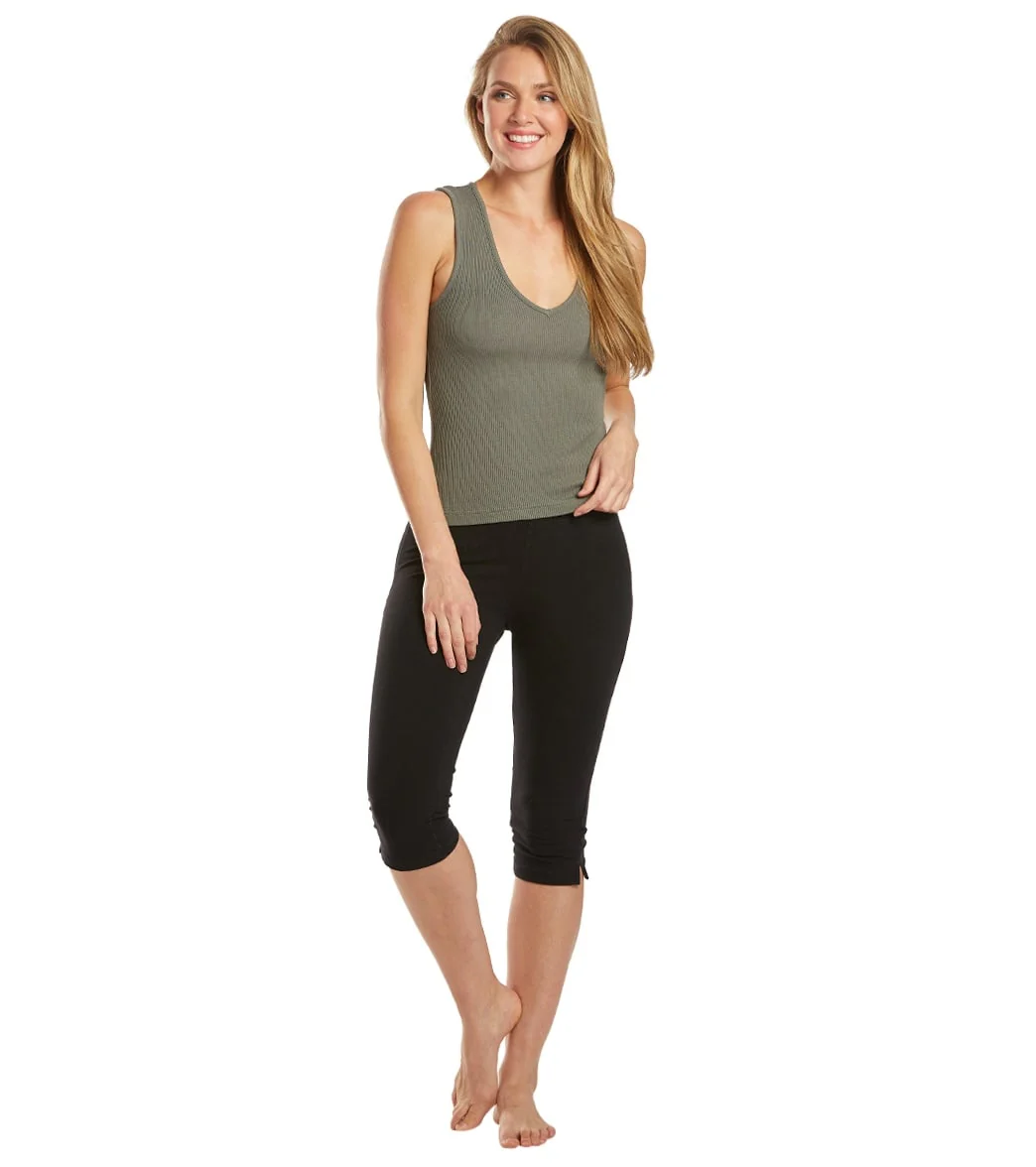 Hard Tail Deep V Yoga Tank Top