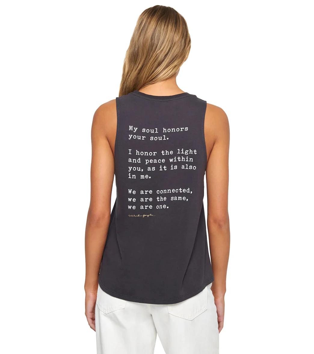 Spiritual Gangster Namaste Jade Muscle Tank