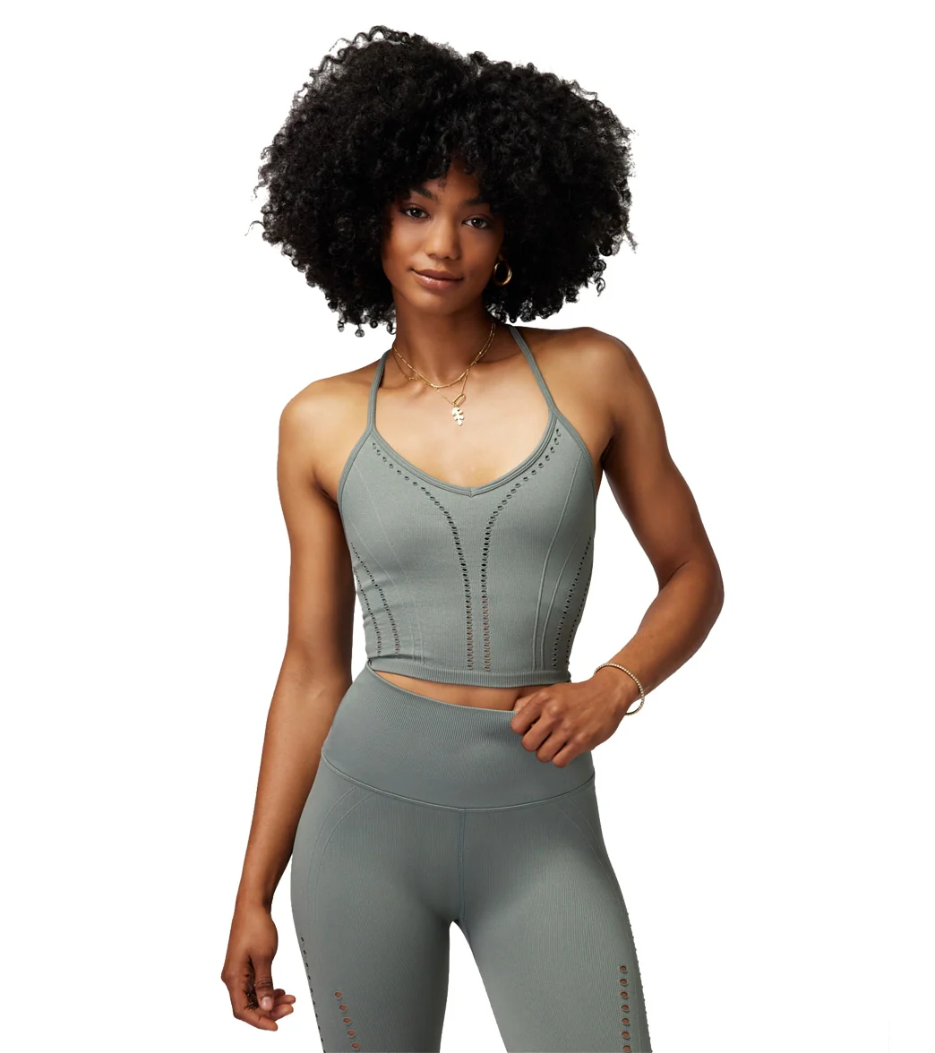 Spiritual Gangster Thea Seamless Crop Tank