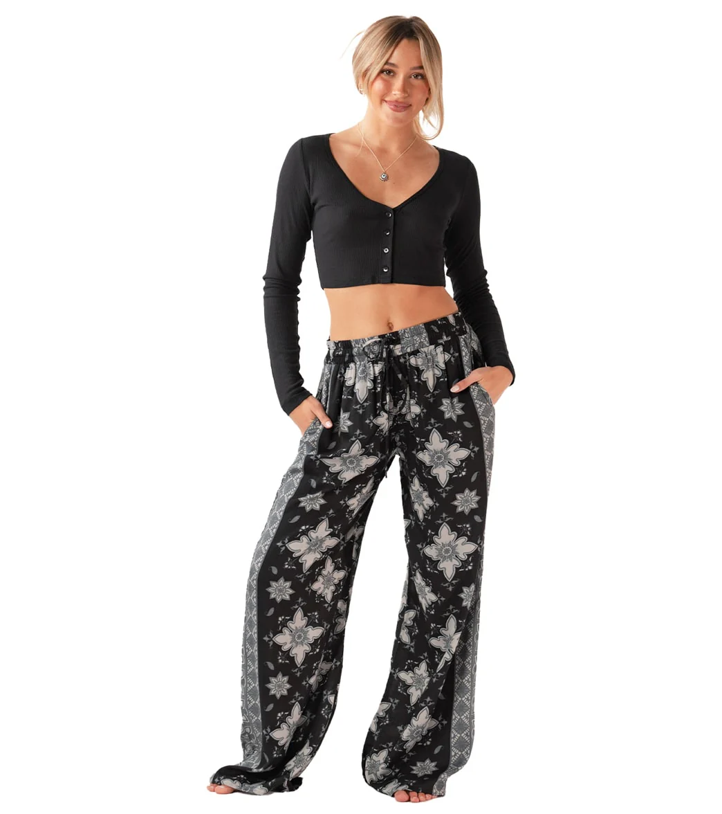 Lotus and Luna Wide Leg Drawstring Pants