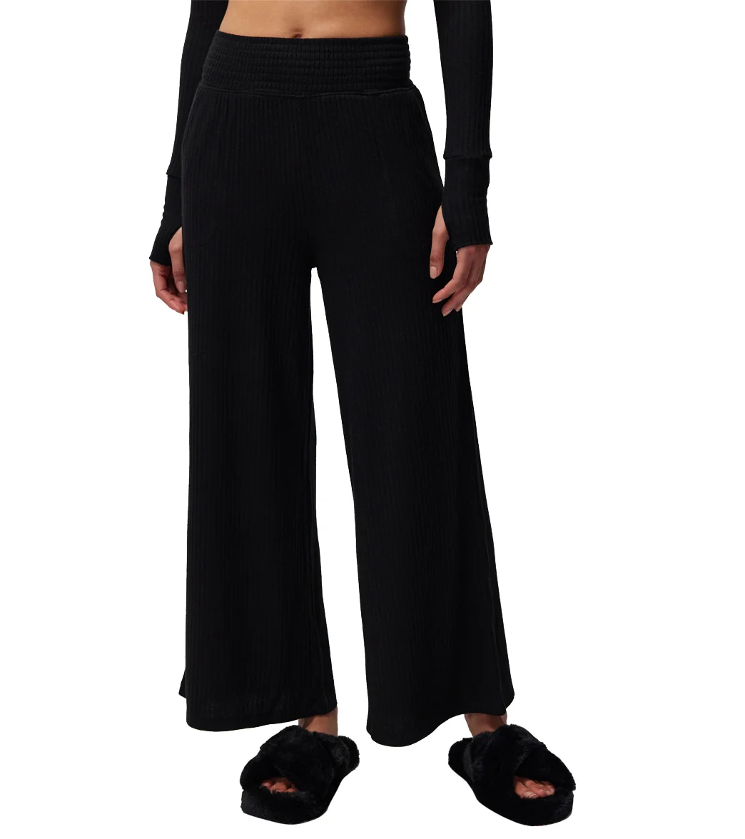 Spiritual Gangster Harmony Rib Wide Leg Pant