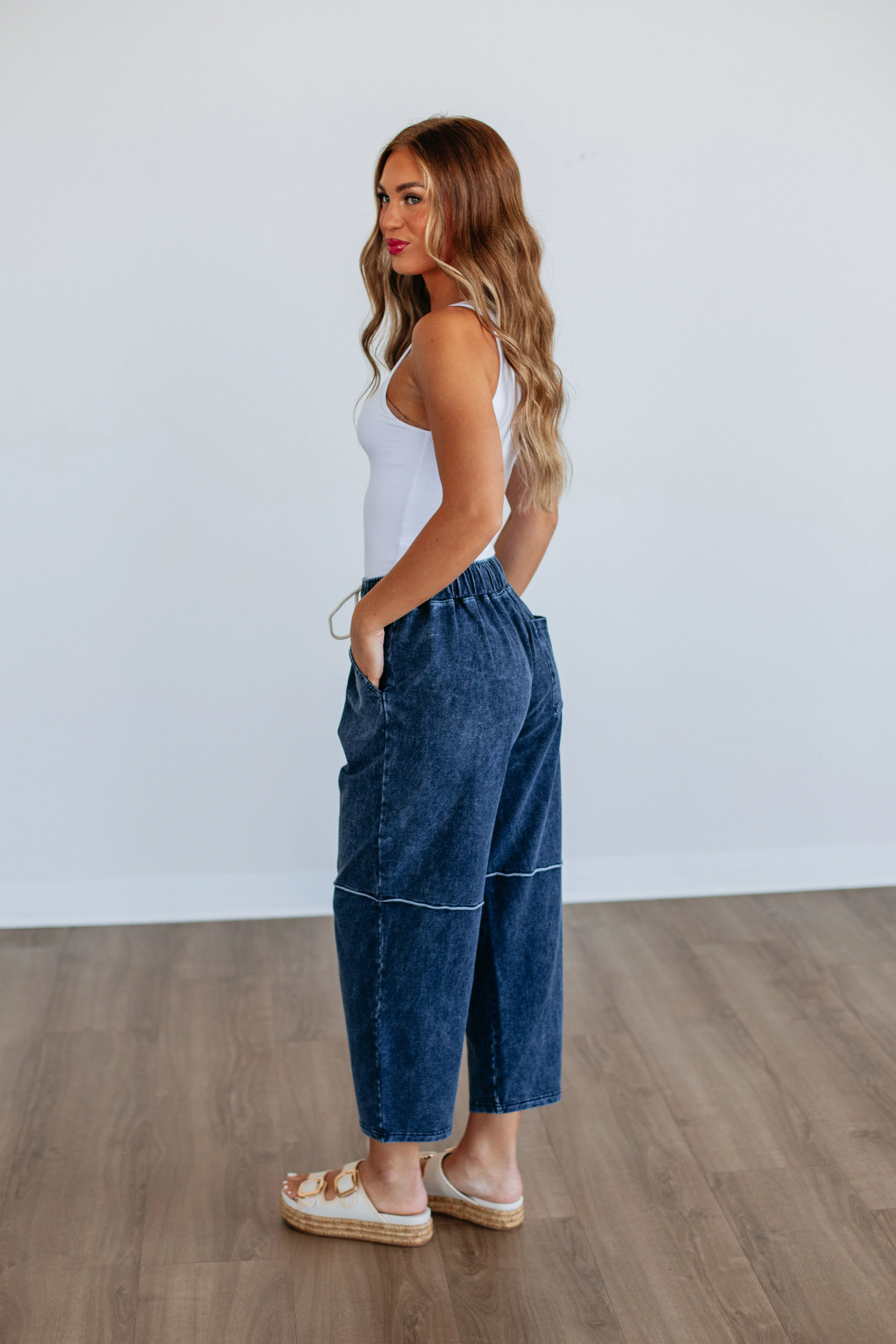 Making Things Right Pants -  Navy