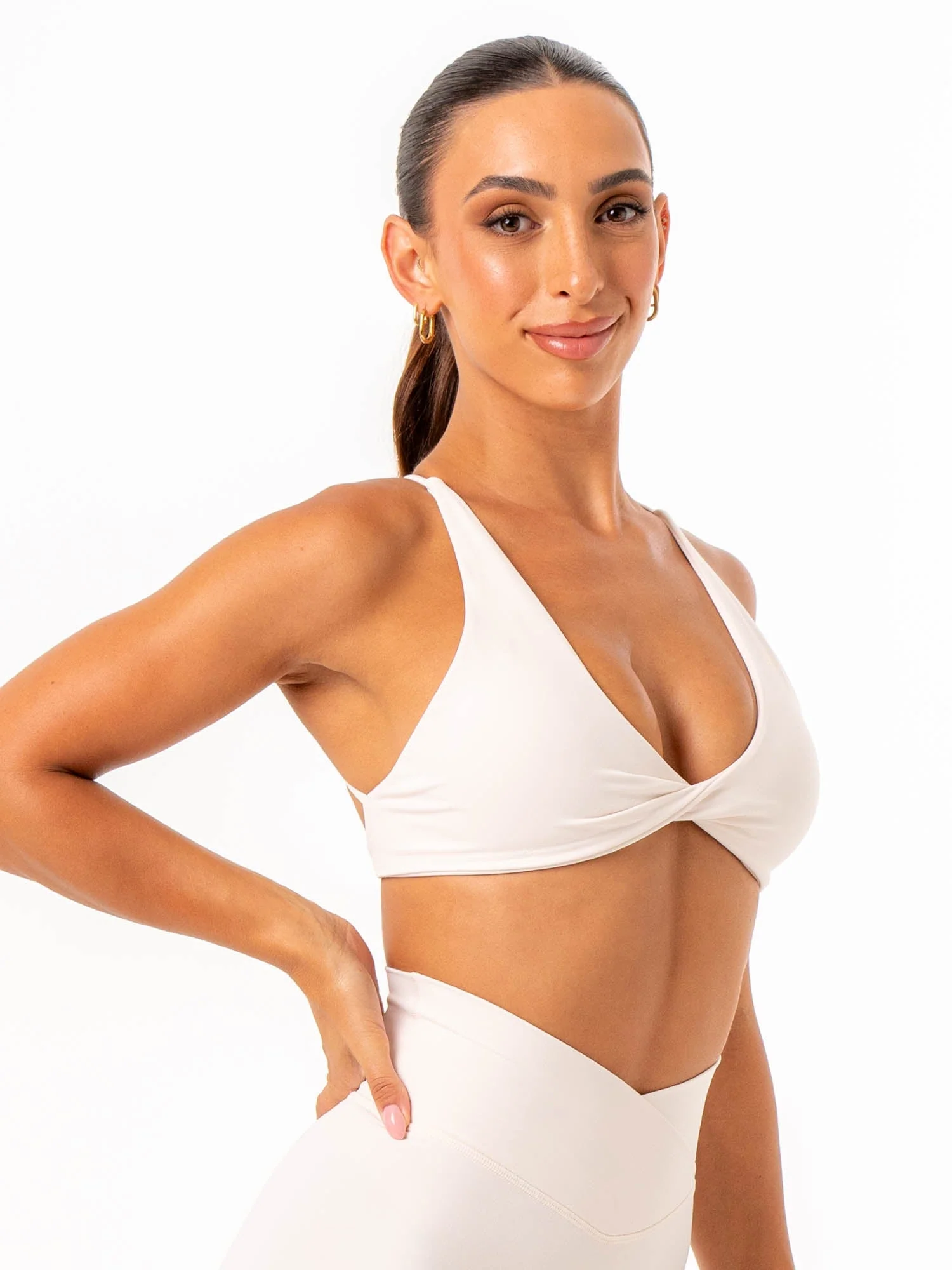 NKD Twist Sports Bra - Off White
