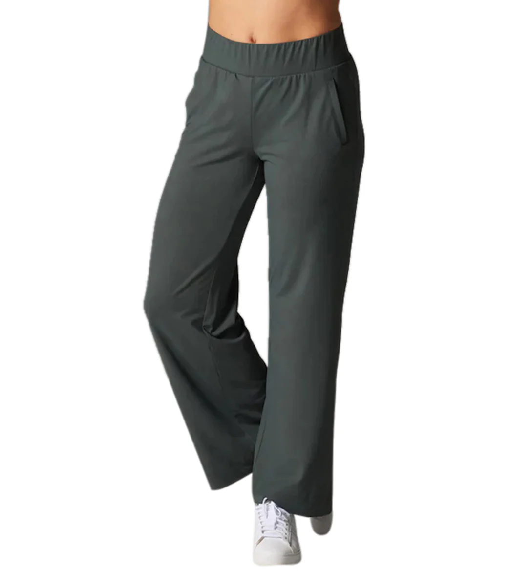 Tavi Brushed Tec Knit Wide Leg Pant