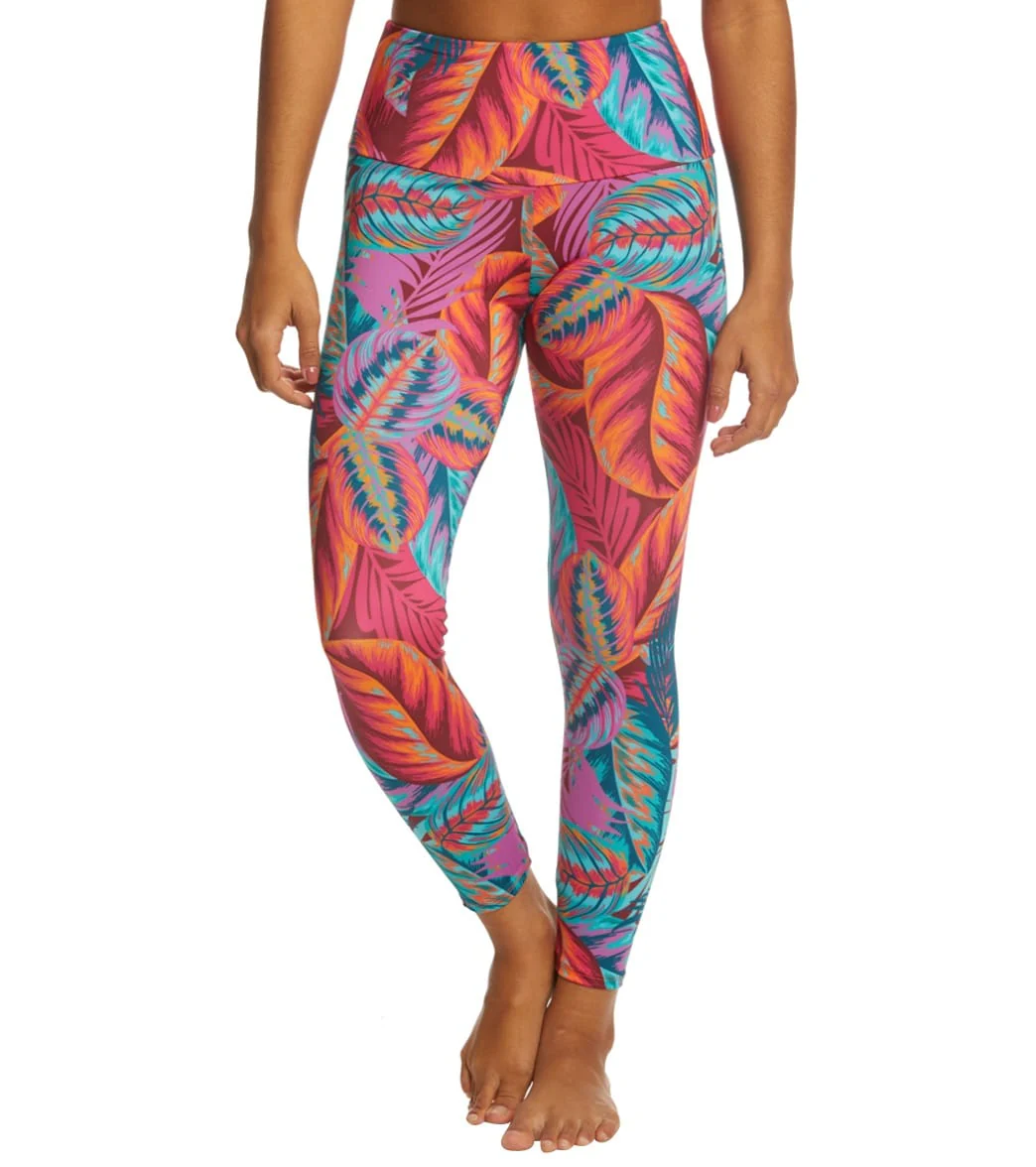 Onzie High Waisted Basic 7/8 Yoga Leggings Lanai