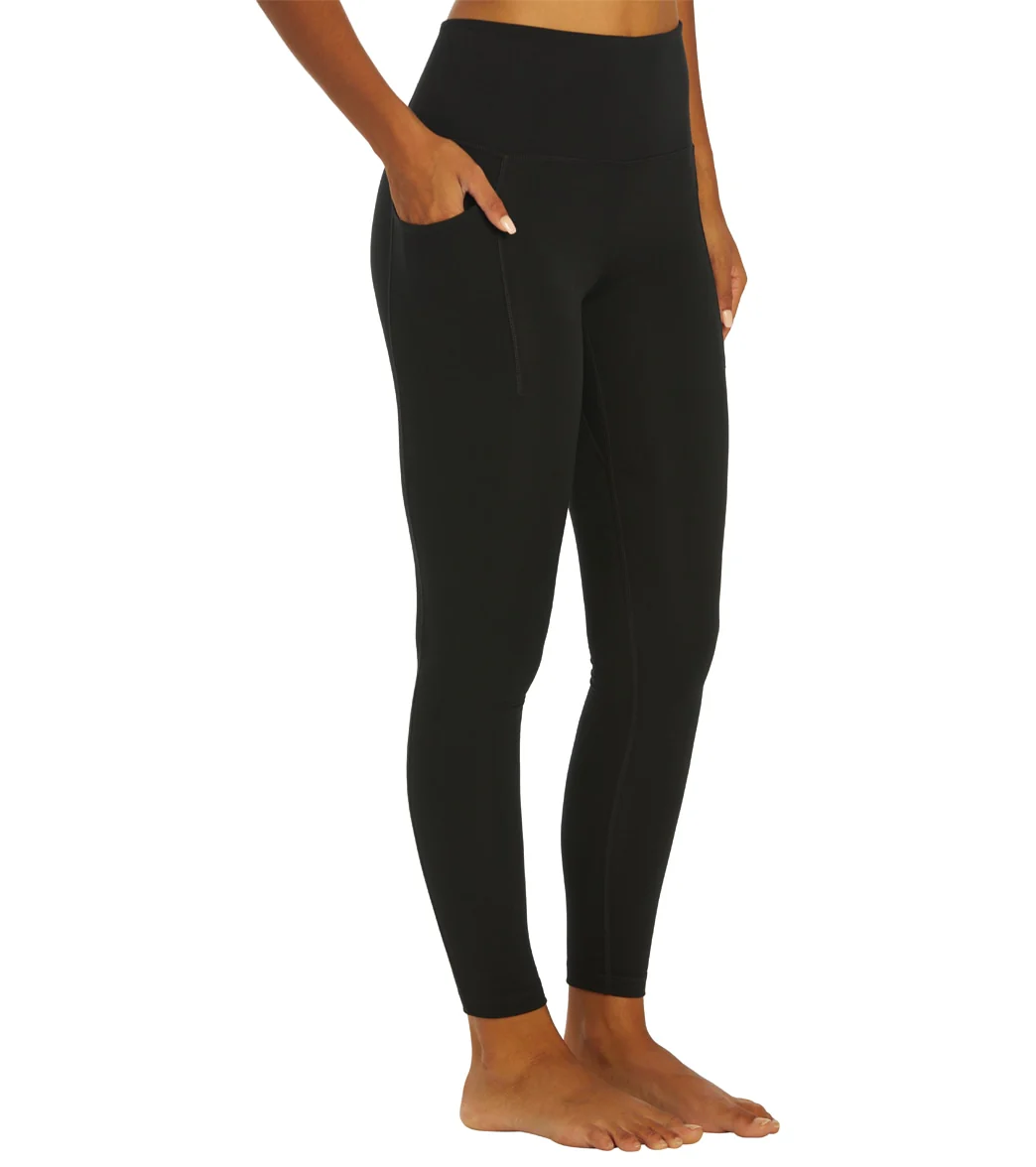 Everyday Yoga Uphold Solid High Waisted 7/8 Leggings With Pockets 25