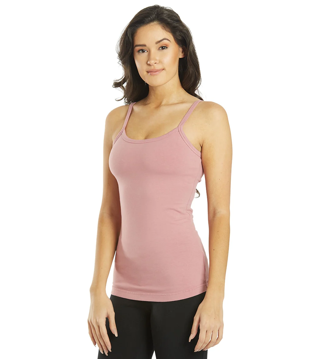 Hard Tail Scoop Back Yoga Tank Top with Bra
