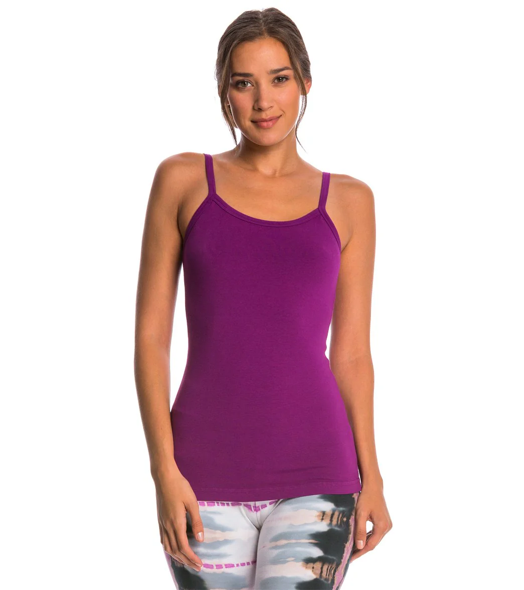 Hard Tail Scoop Back Yoga Tank Top with Bra