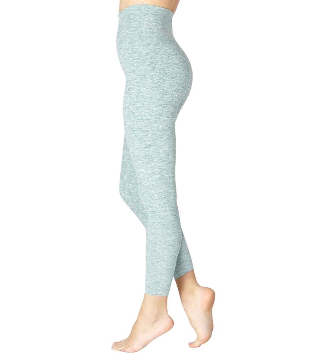 Beyond Yoga Spacedye High Waisted Caught In The Midi 7/8 Yoga Leggings True Teal/White