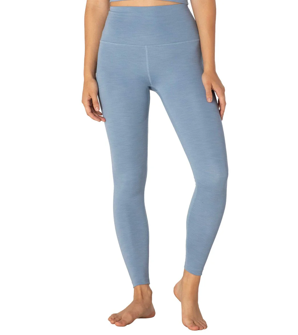 Beyond Yoga Heather Rib High Waisted 7/8 Yoga Leggings