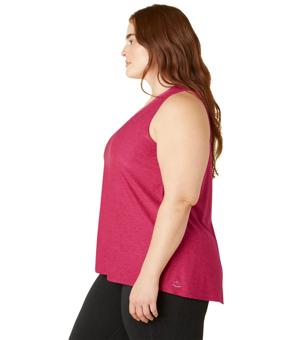 Beyond Yoga Plus Featherweight All About It Split Back Tank