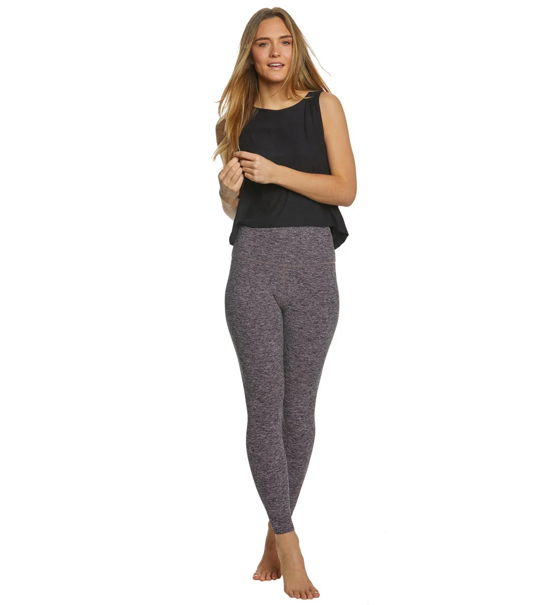 Beyond Yoga Spacedye High Waisted Caught In The Midi 7/8 Yoga Leggings Black/Pink Opal