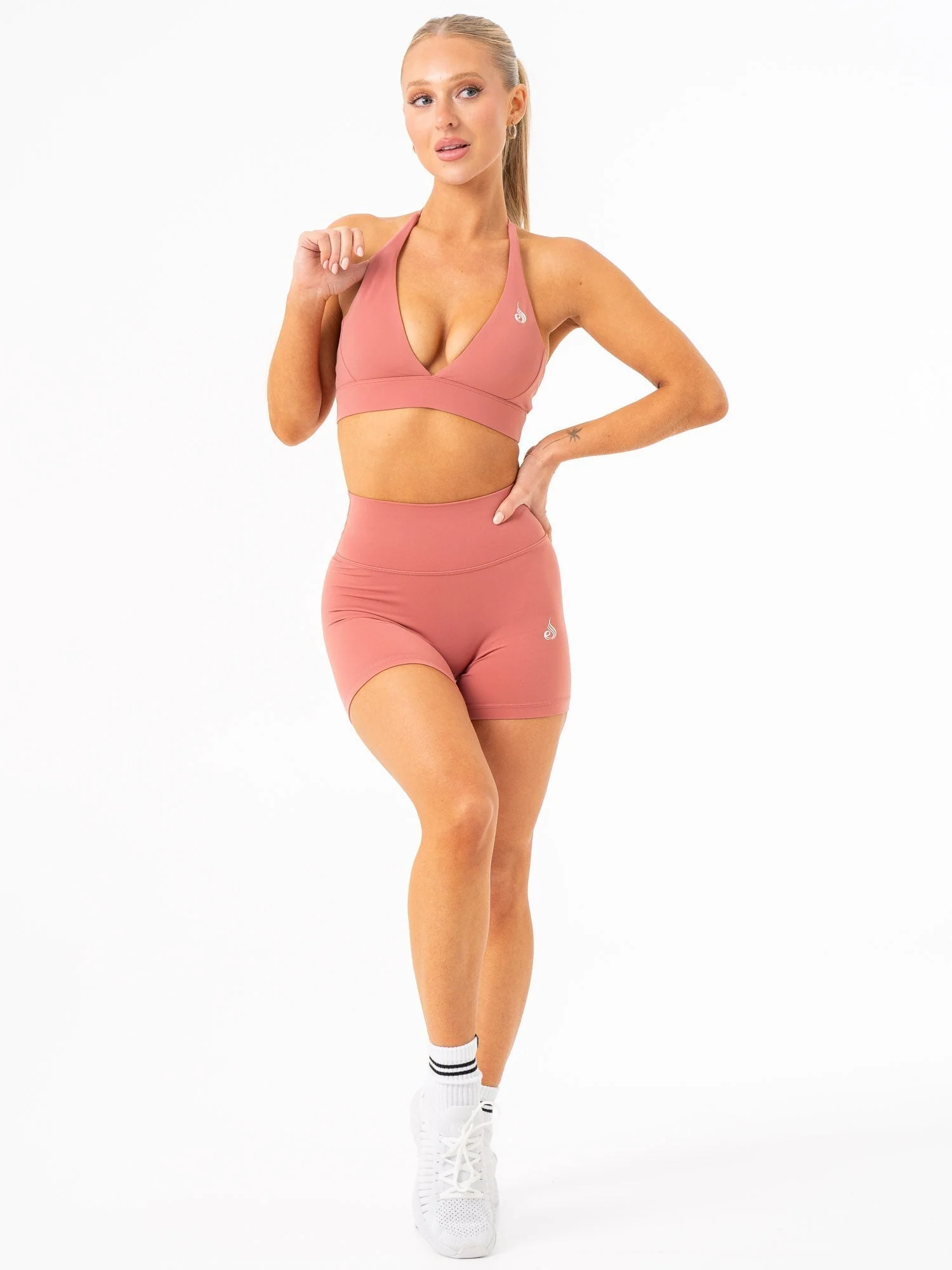 NKD Halter Sports Bra - Dusty Pink